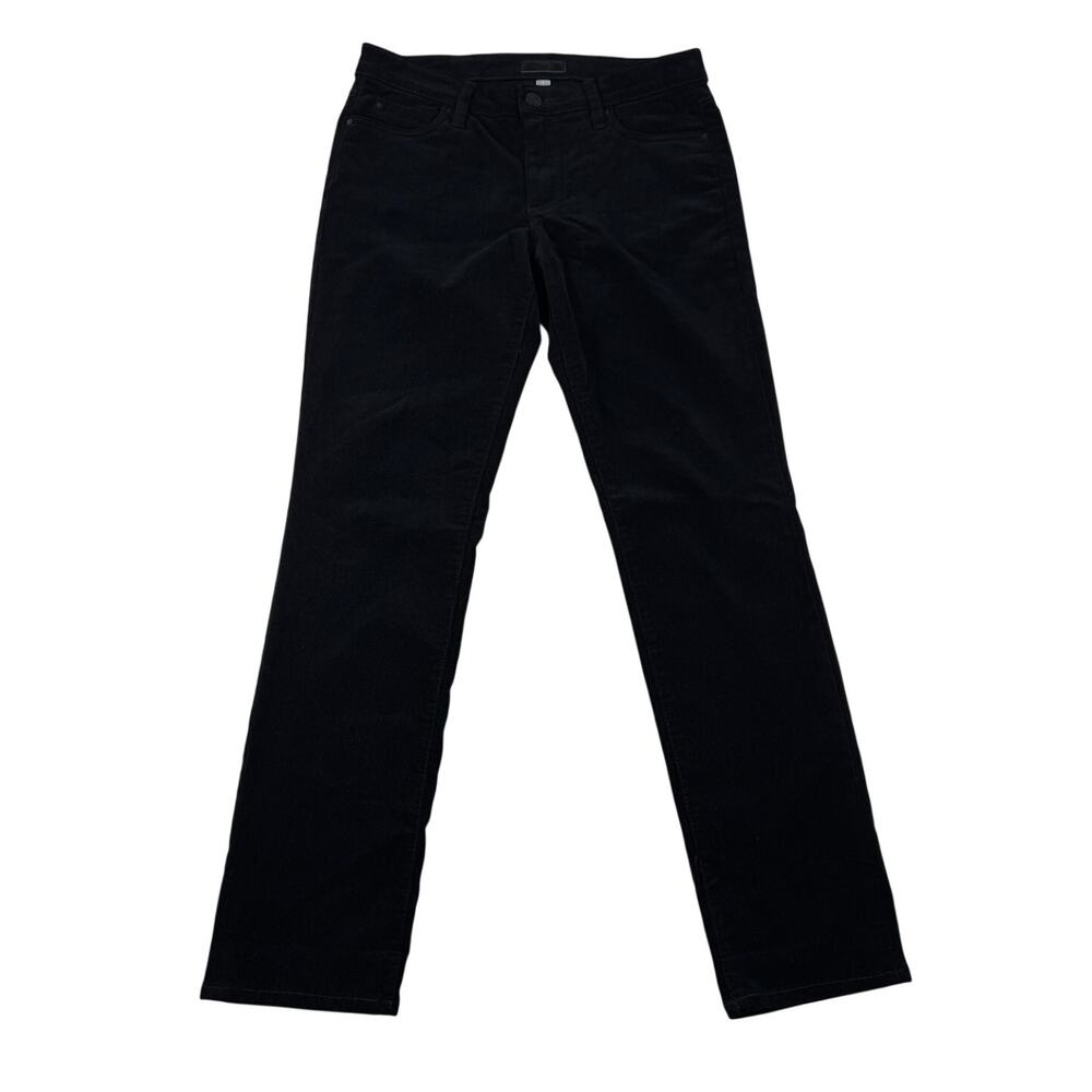Kut from the Kloth Catherine Boyfriend Jeans 6 Black Corduroy Pants Cotton